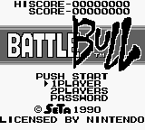 Battle Bull — Title screen