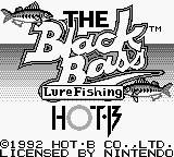 Black Bass : Lure Fishing — Title screen