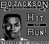 Bo Jackson : Two Games in One — Title screen