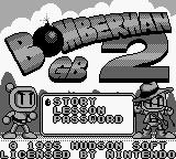 Bomberman GB — Title screen