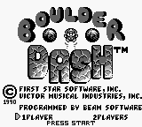Boulder Dash — Title screen