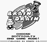 Brain Drain — Title screen