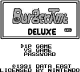 BurgerTime Deluxe — Title screen