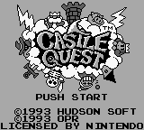 Castle Quest — Title screen