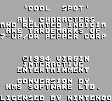 Cool Spot — Title screen