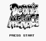 Dennis the Menace — Title screen