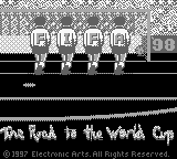 FIFA Road to World Cup 98 — Title screen