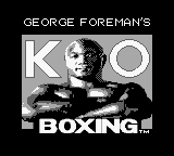 George Foreman's KO Boxing — Title screen