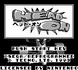 Head On — Title screen