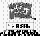 In Your Face — Title screen