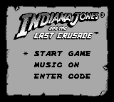 Indiana Jones and the Last Crusade — Title screen