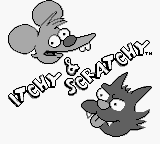Itchy & Scratchy in Miniature Golf Madness — Title screen