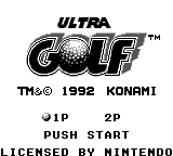 Konami Golf — Title screen