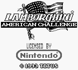 Lamborghini American Challenge — Title screen