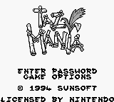 Looney Tunes 2 : Tasmanian Devil in Island Chase — Title screen