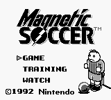 Magnetic Soccer — Title screen