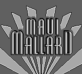 Maui Mallard in Cold Shadow — Title screen