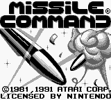 Missile Command — Title screen