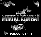 Mortal Kombat II — Title screen