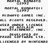 Mortal Kombat & Mortal Kombat II — Title screen