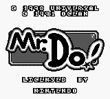 Mr. Do! — Title screen