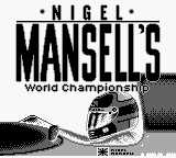 Nigel Mansell's World Championship Racing — Title screen
