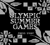 Olympic Summer Games — Title screen