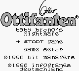 Otto's Ottifanten : Baby Bruno's Nightmare — Title screen