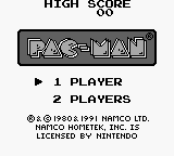 Pac-Man — Title screen