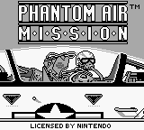Phantom Air Mission — Title screen