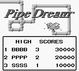 Pipe Dream — Title screen