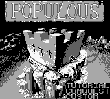 Populous — Title screen