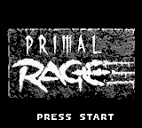 Primal Rage — Title screen
