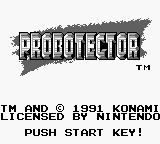 Probotector — Title screen