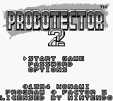 Probotector 2 — Title screen
