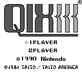QIX — Title screen