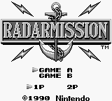 Radar Mission — Title screen