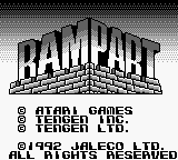 Rampart — Title screen