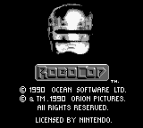RoboCop — Title screen