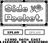 Side Pocket — Title screen