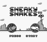 Sneaky Snakes — Title screen