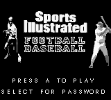 Sports Illustrated : Football & Baseball — Title screen