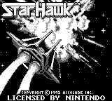 Star Hawk — Title screen