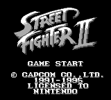Street Fighter II — Title screen
