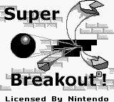 Super Breakout — Title screen