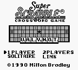 Super Scrabble — Title screen