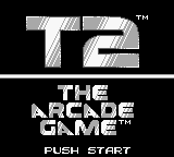 T2 : The Arcade Game — Title screen