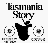 Tasmania Story — Title screen