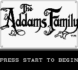 The Addams Family — Title screen