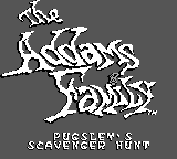 The Addams Family : Pugsley's Scavenger Hunt — Title screen